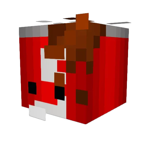 Drywixx Minecraft avatar head, 3D render