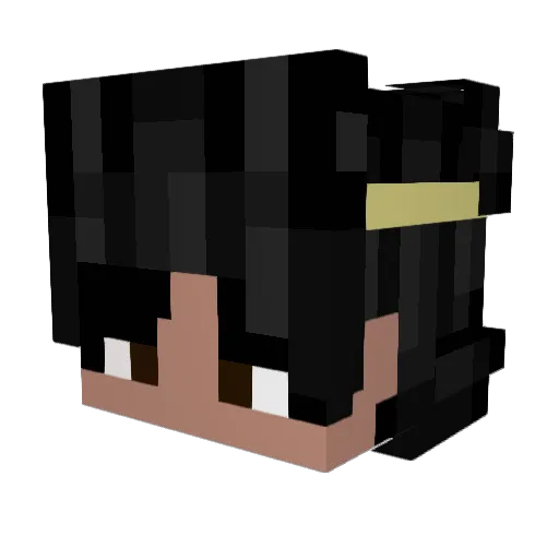 Dryxx19x Minecraft avatar head, 3D render