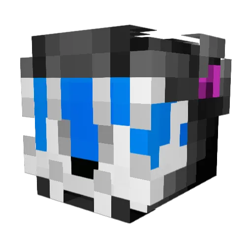 Drzn_ Minecraft avatar head, 3D render