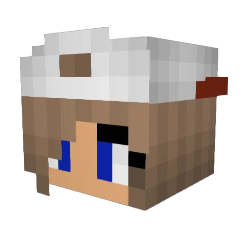 DsGrey Minecraft avatar head, 3D render