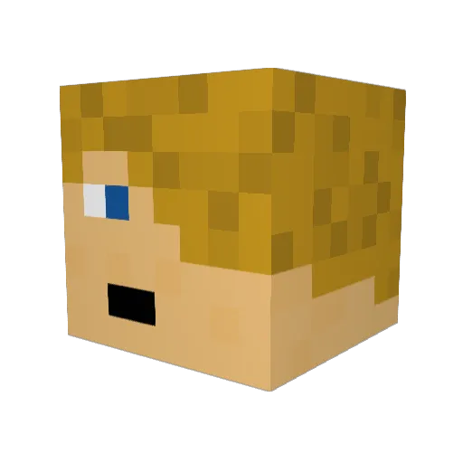 Ds_hex Minecraft avatar head, 3D render