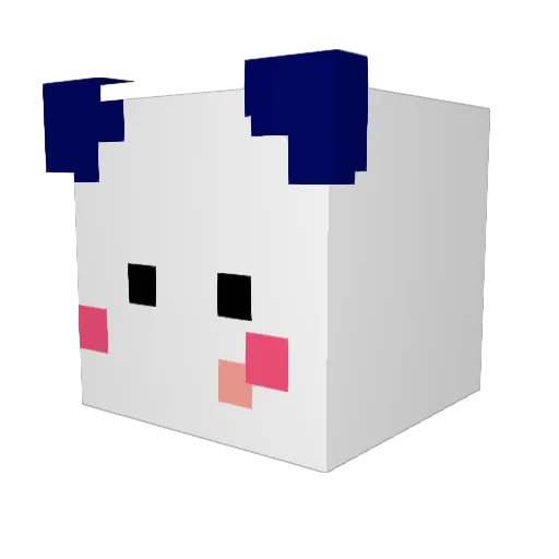 Dsa1416 Minecraft avatar head, 3D render