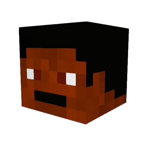 Dsaakid Minecraft avatar head, 3D render