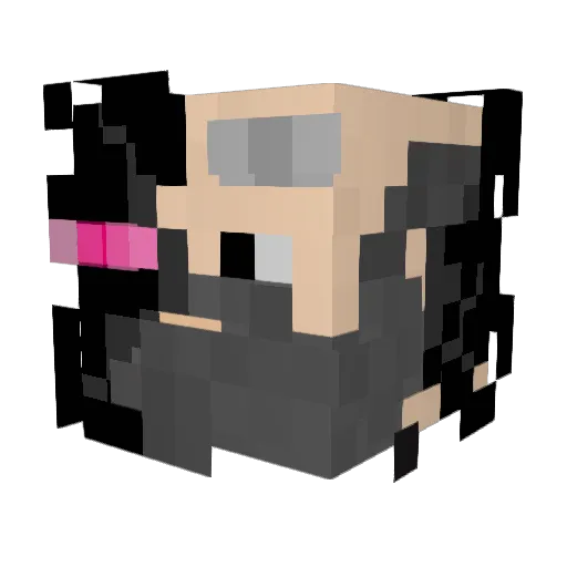 Dschaenne Minecraft avatar head, 3D render