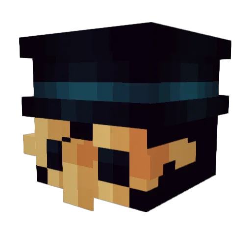 Dshyu Minecraft avatar head, 3D render