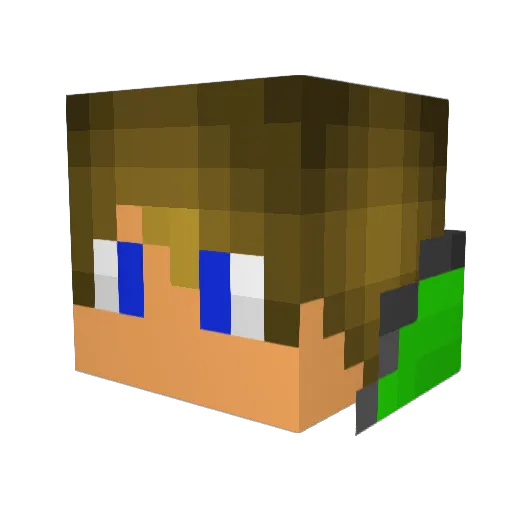 Dskid422 Minecraft avatar head, 3D render