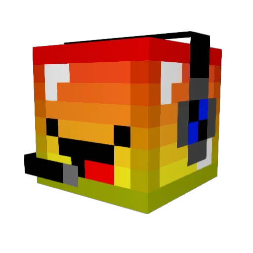 Dslush1 Minecraft avatar head, 3D render