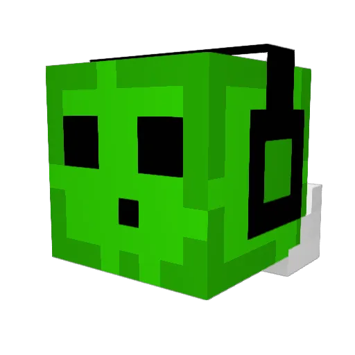 Dsmiss Minecraft avatar head, 3D render