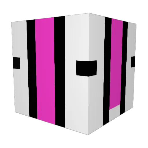 DteD30th Minecraft avatar head, 3D render
