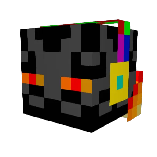 Dtell58 Minecraft avatar head, 3D render
