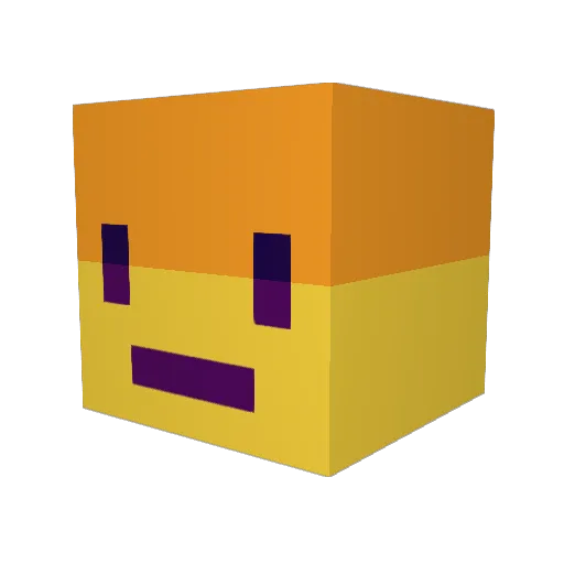 DthaNinja Minecraft avatar head, 3D render