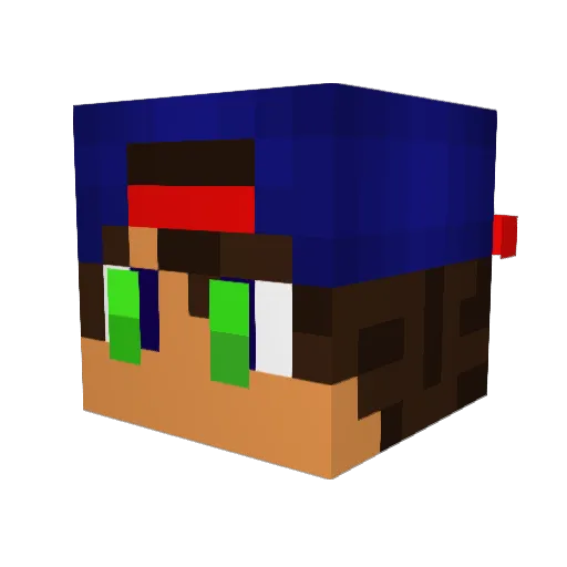 DtheDestroyer29 Minecraft avatar head, 3D render