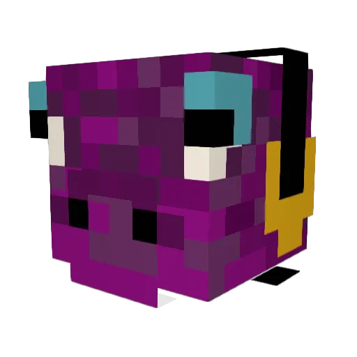 DtheSnek Minecraft avatar head, 3D render