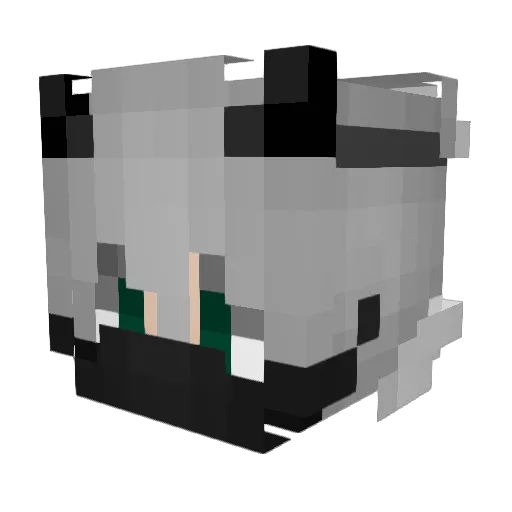 Dtrixpredator Minecraft avatar head, 3D render