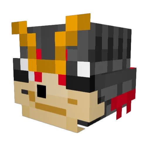 Dtucci Minecraft avatar head, 3D render