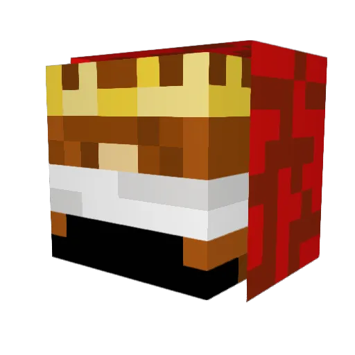 Dtunagirl Minecraft avatar head, 3D render