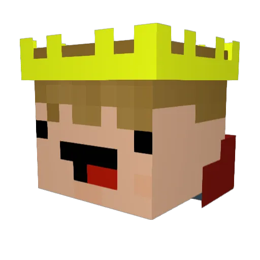 DuB_SAIL3 Minecraft avatar head, 3D render