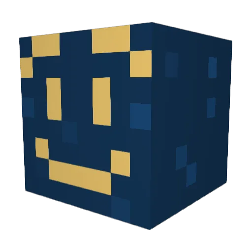 DuDuDumper Minecraft avatar head, 3D render