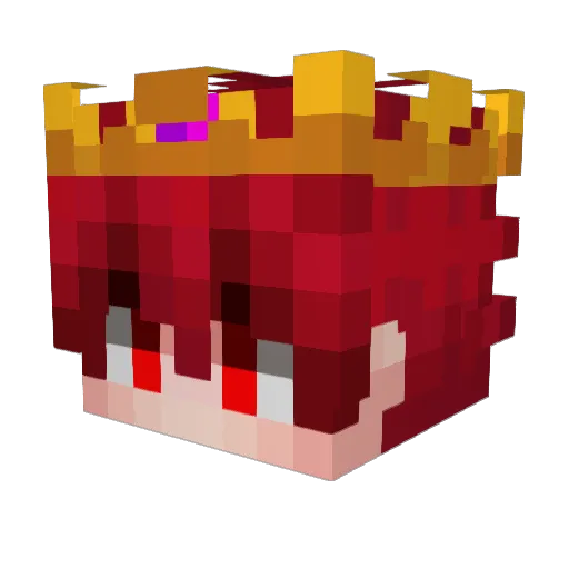 DuGecko Minecraft avatar head, 3D render