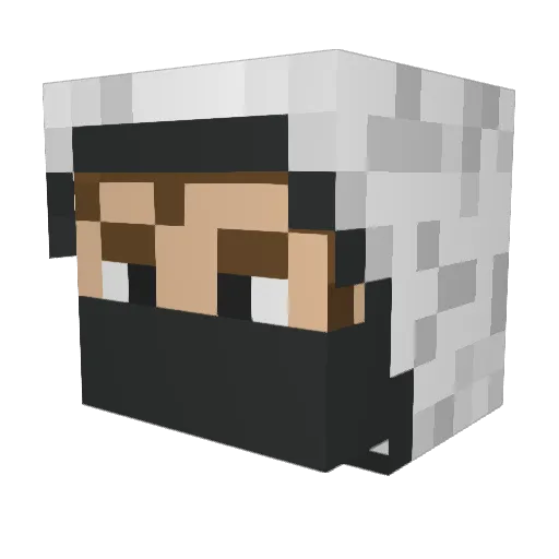 DuHaSTiK Minecraft avatar head, 3D render