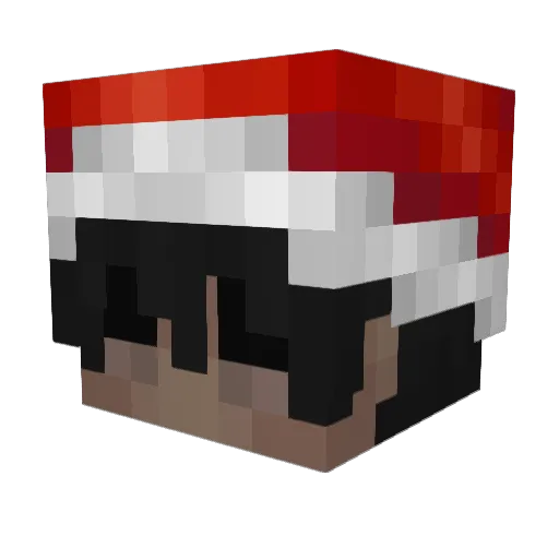 DuMatos Minecraft avatar head, 3D render