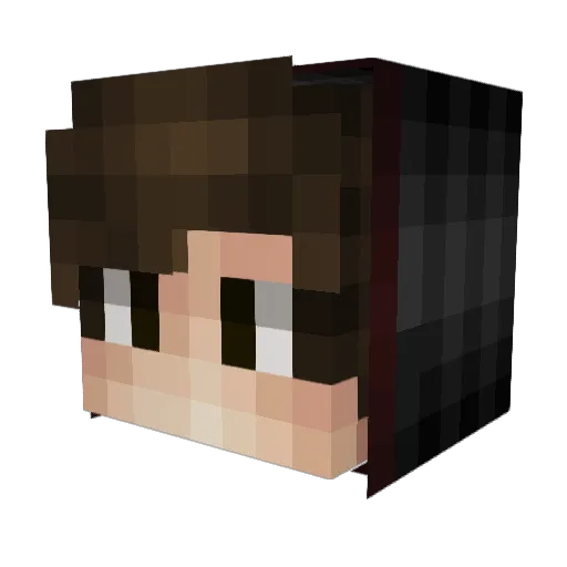 DuNoobDu Minecraft avatar head, 3D render