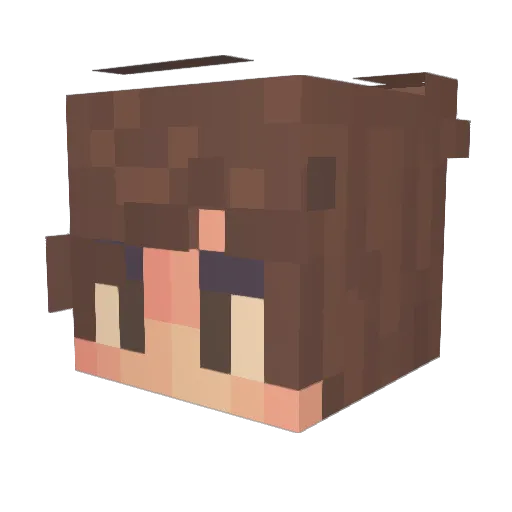 Du_Saeng Minecraft avatar head, 3D render