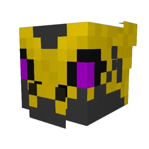 DuaYinepu Minecraft avatar head, 3D render
