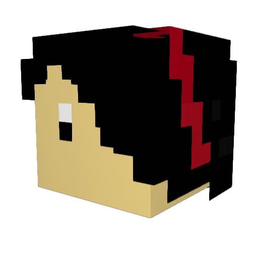DualBasilisk Minecraft avatar head, 3D render