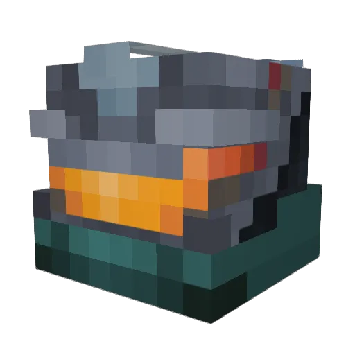 Duanb Minecraft avatar head, 3D render
