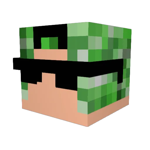 DuartEagle Minecraft avatar head, 3D render