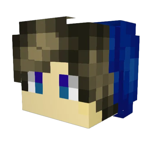 Duarte69 Minecraft avatar head, 3D render