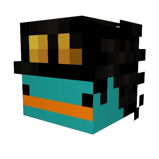 DuarteZx Minecraft avatar head, 3D render