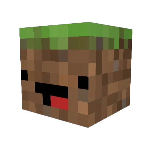 Duazm Minecraft avatar head, 3D render