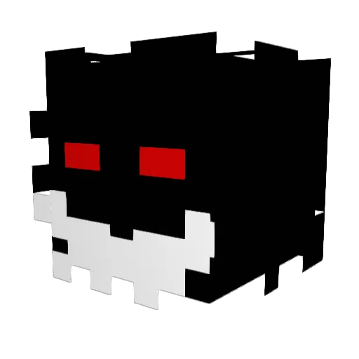 DubHollow23 Minecraft avatar head, 3D render