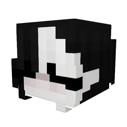 DubJax Minecraft avatar head, 3D render