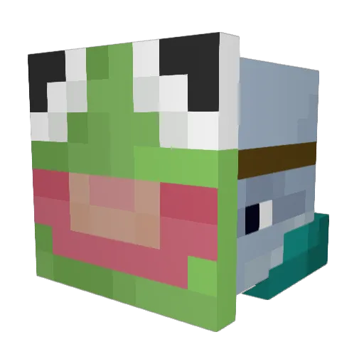 Dubberss Minecraft avatar head, 3D render