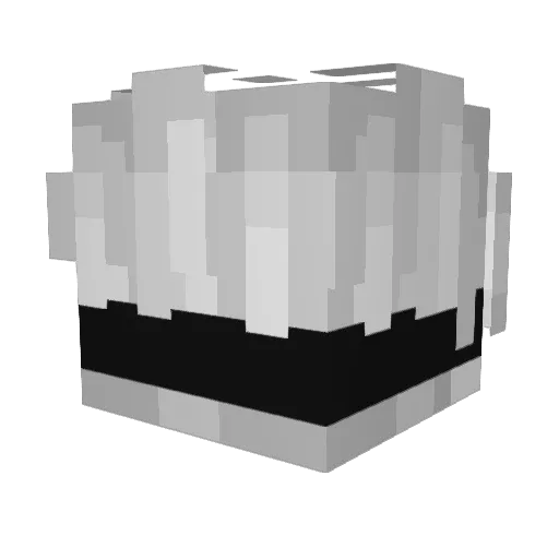 Dubbiii Minecraft avatar head, 3D render