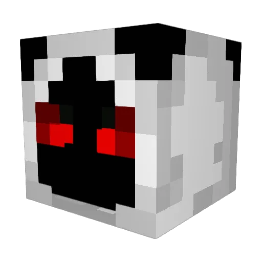 Dubiouscw Minecraft avatar head, 3D render