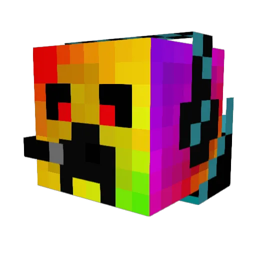 Dubkipper Minecraft avatar head, 3D render