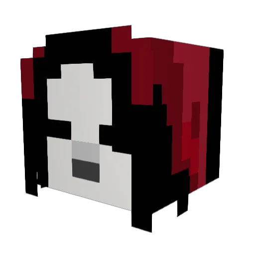 Dublidori Minecraft avatar head, 3D render