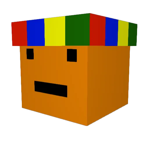 Dublonium Minecraft avatar head, 3D render