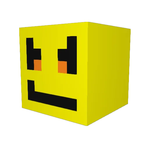 Dublover77 Minecraft avatar head, 3D render
