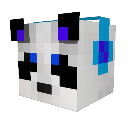 Dubort Minecraft avatar head, 3D render