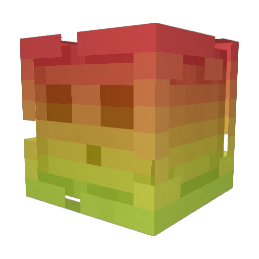Dubpub Minecraft avatar head, 3D render