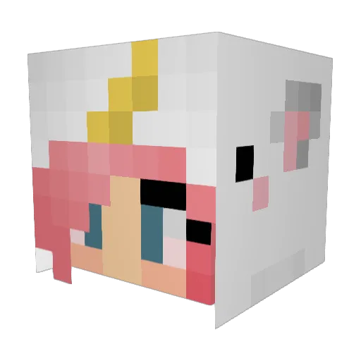 Dubriik Minecraft avatar head, 3D render