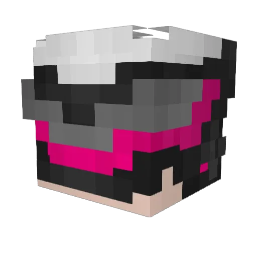 Dubsonic Minecraft avatar head, 3D render
