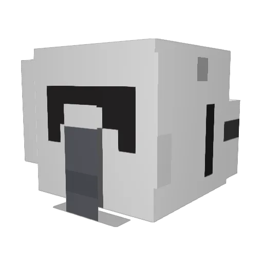 DubstepMaker Minecraft avatar head, 3D render