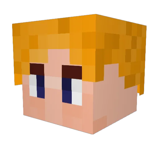 Dubya2 Minecraft avatar head, 3D render