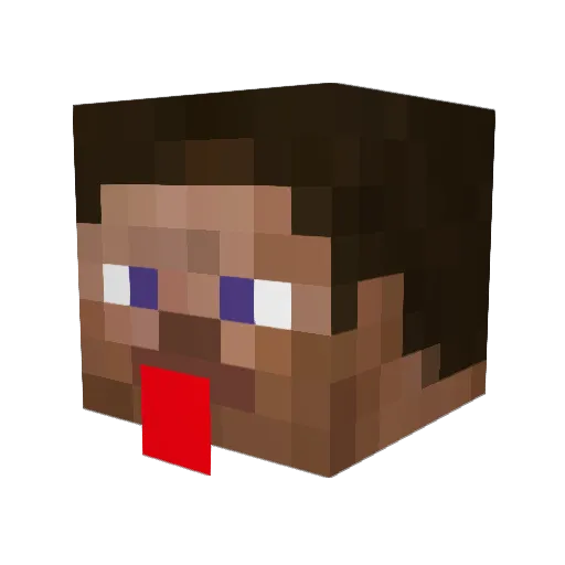 Dubzyb0y Minecraft avatar head, 3D render